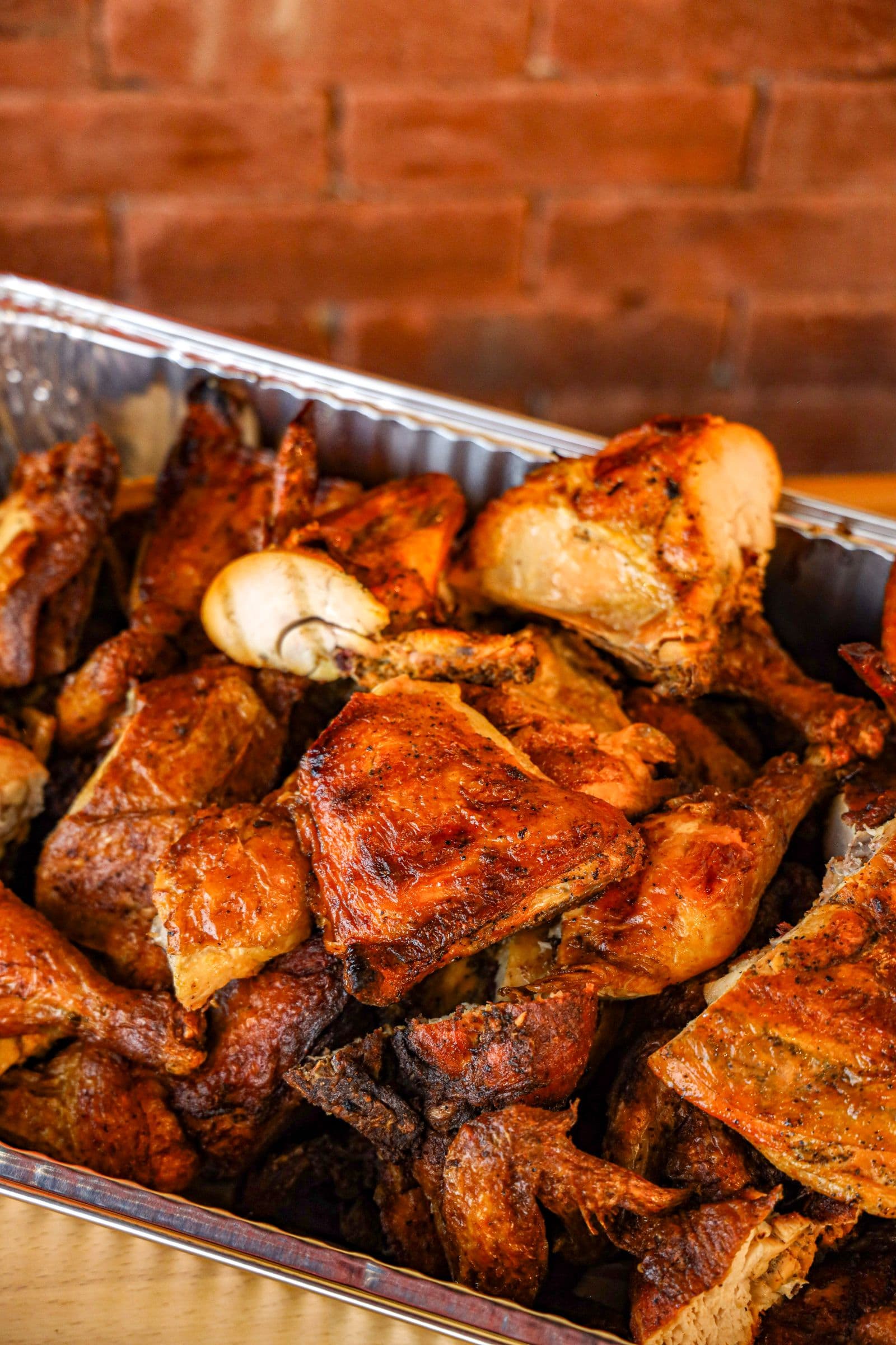 Catering pan of pollo asado